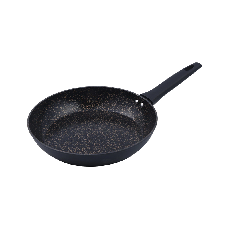Padella in alluminio forgiato con rivestimento in ceramica marmorizzata oro nero