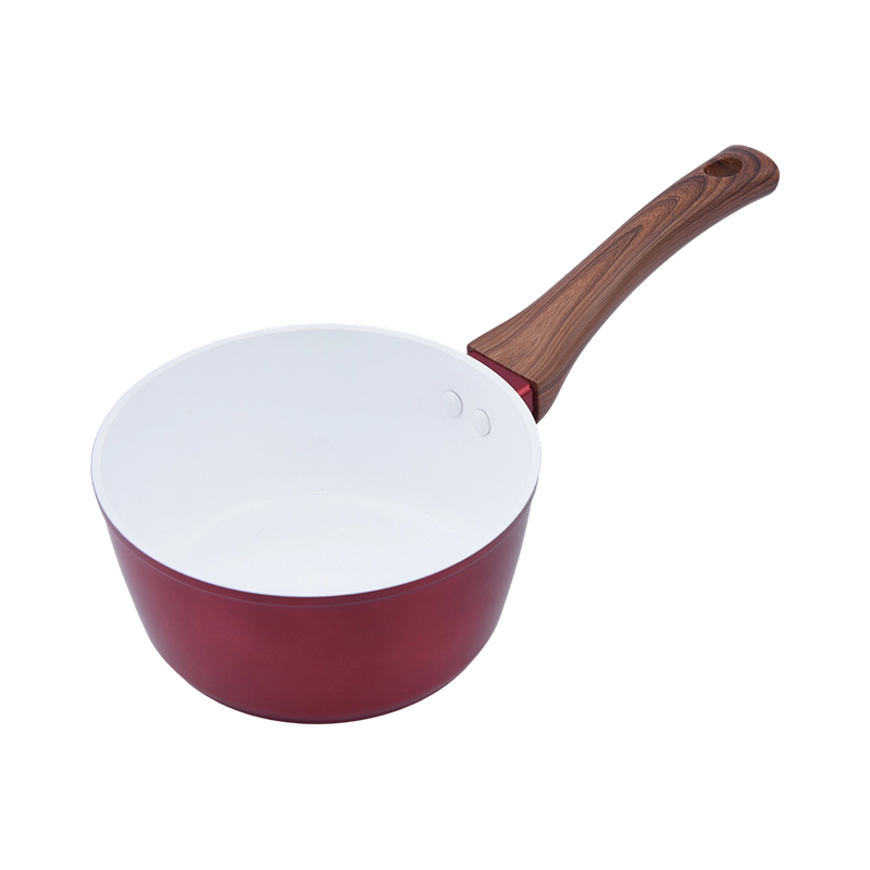 Pentola in alluminio forgiato con ceramica bianca