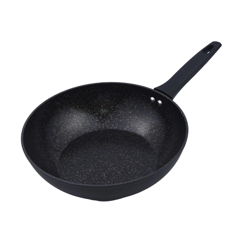 Set di pentole in alluminio forgiato con rivestimento in ceramica di marmo nero oro