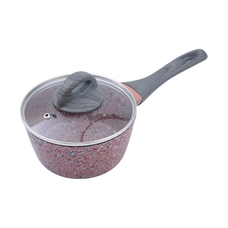 Casseruola in alluminio forgiato con granito rosa