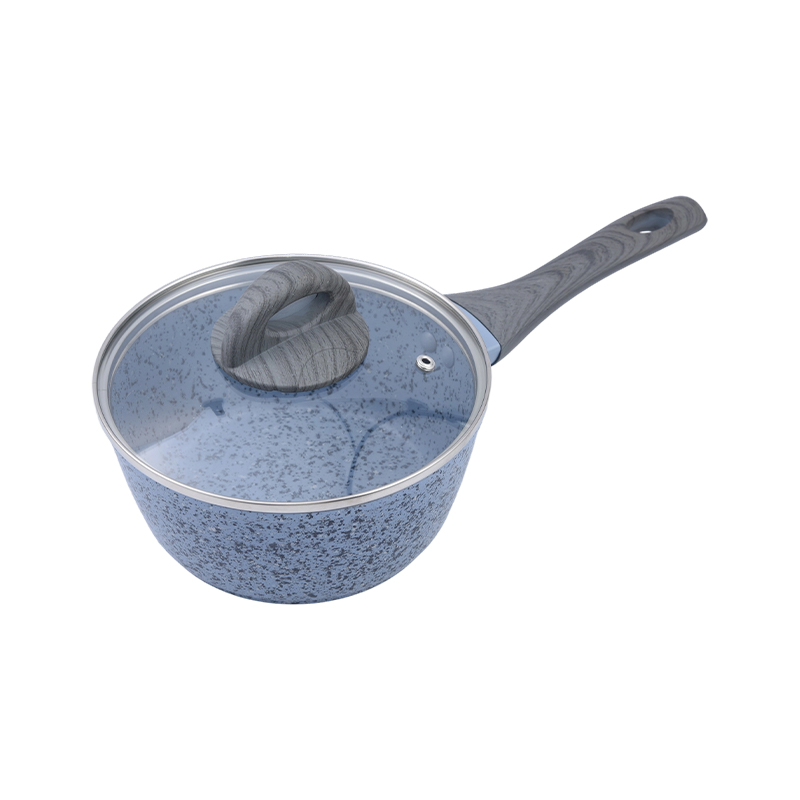 Pentola in alluminio forgiato con granito blu