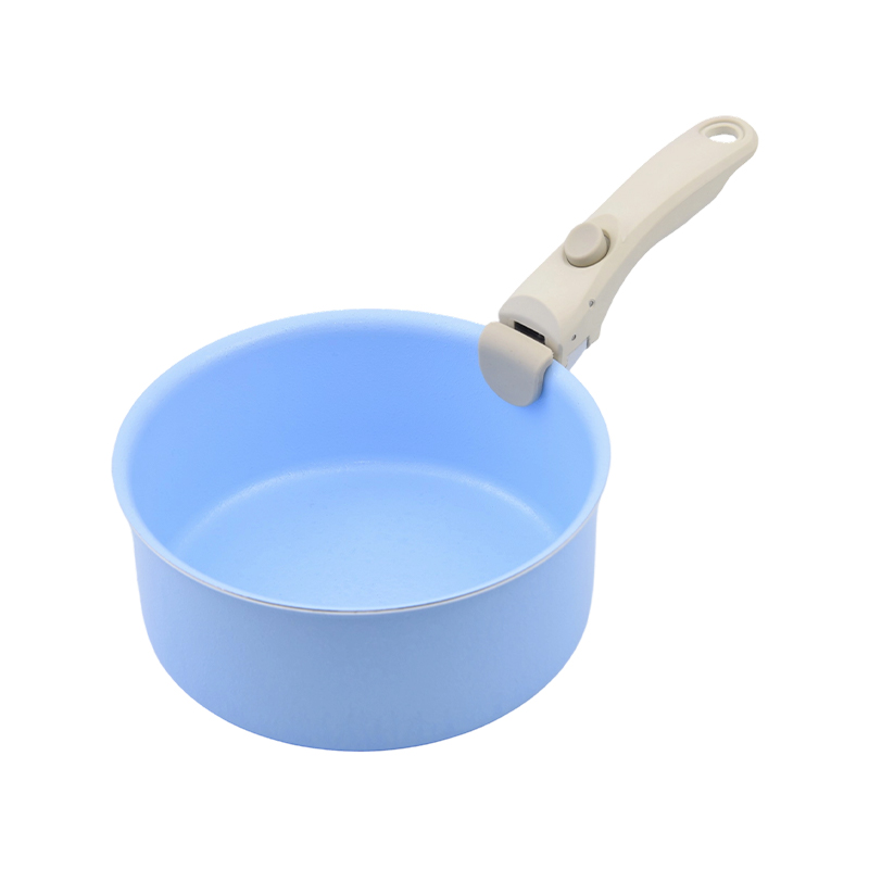 Casseruola in alluminio pressato con manico staccabile