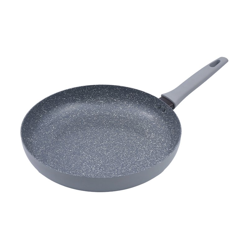 Padella in alluminio pressato grigio marmo