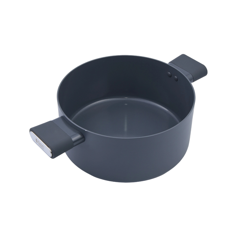 Casseruola In Alluminio Pressato E Ceramica Grigia