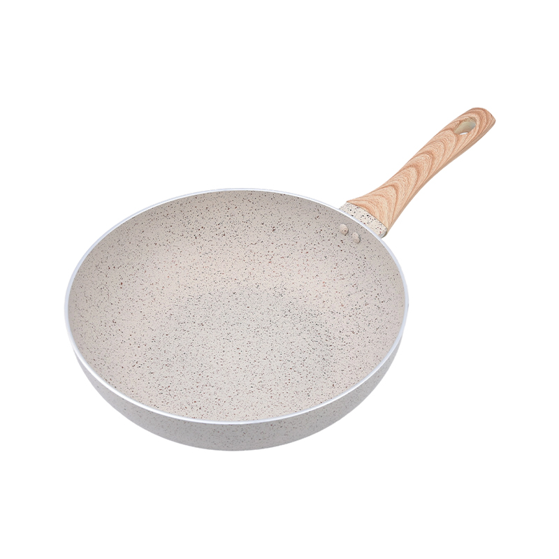 Marmo crema Wok in alluminio pressato