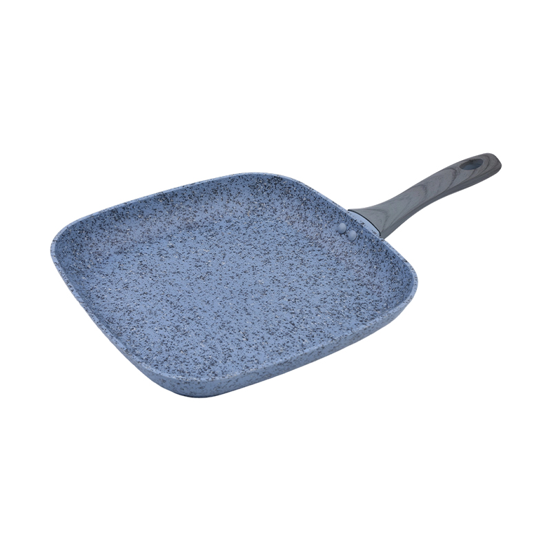 Bistecchiera in alluminio forgiato con granito blu